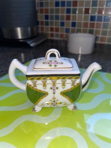 Porcelain art miniature teapot