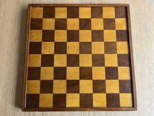 Antique Jaques Style Chess Board 15" inches Squares of 44mm Double Sided Vintage
