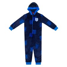 England Boys Pyjamas All-In-One Loungewear Kids OFFICIAL Football Gift