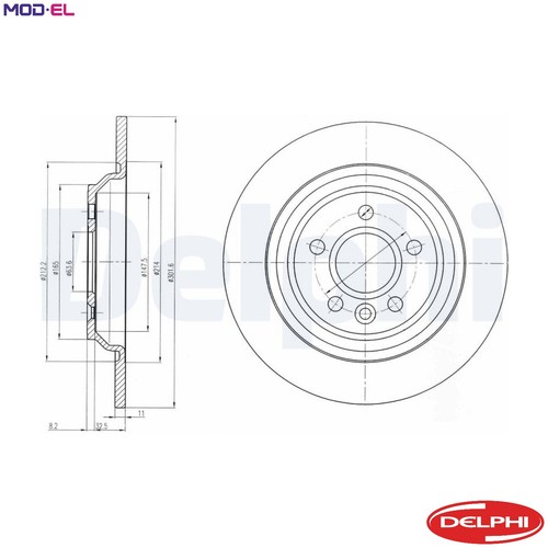 Brake disc bg4239c for - 2x,