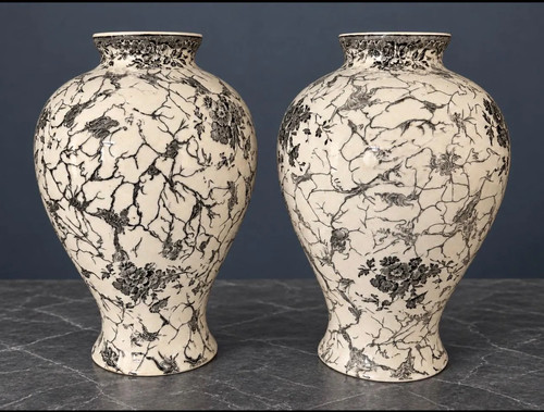 Pair villeroy boch mettlach - villeroy, &