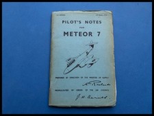 RAF Pilot’s Notes Meteor 7