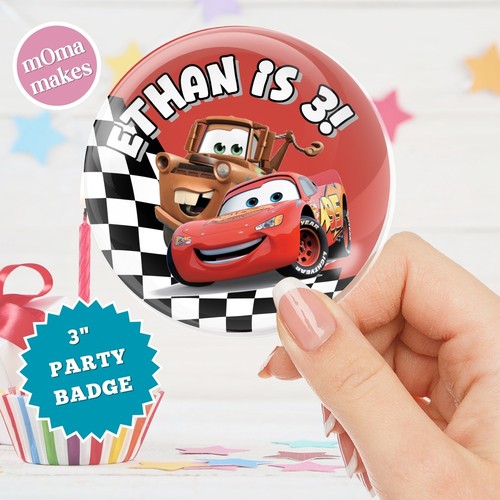 Cars birthday badge - birthday,
