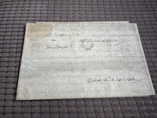 Original Hand-Written 1808 Indenture Document - Godney / Street, Somerset - Seal