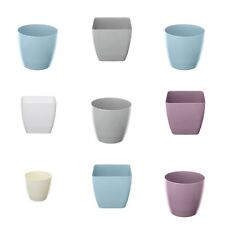 Plastic Indoor Plant Pot Covers Square or Round Coloured