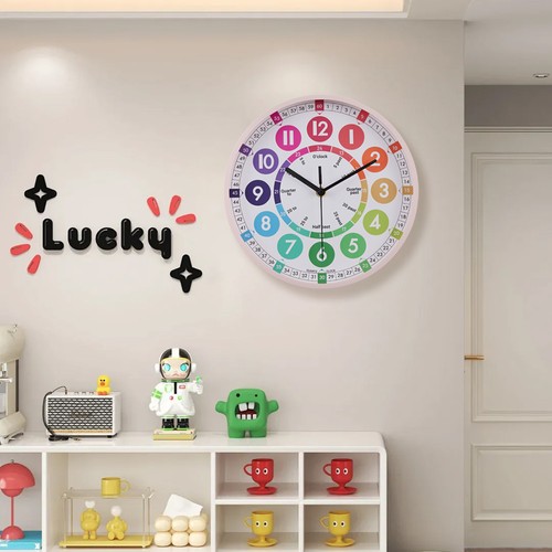 Children wall clock kids learn - children,
