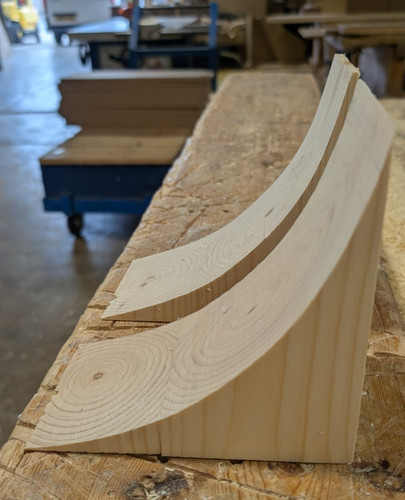 Curved corbel archway - curved,