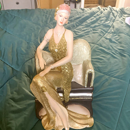 Art deco seated - art, figurine