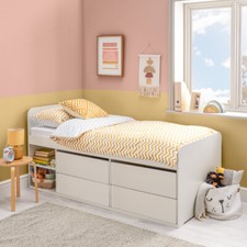 Single Wooden Bed Frame Cabin