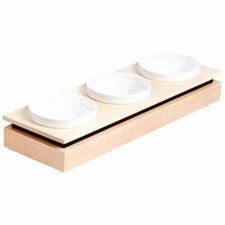 APS Frames Maple Wood Rectangular Small Bowl Base 85X176X530mm Restaurant