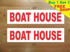 BOAT HOUSE 6"x24" REAL ESTATE