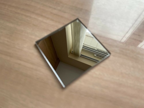Square mirror perspex plastic - mirror,