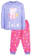 Peppa Pig Personalised  Pyjama for Girls Long Sleeve Winter PJ Set Christmas Gif