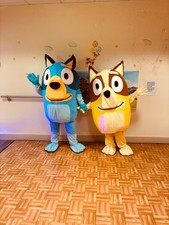 Hire! Bingo from Bluey Lookalike Costume Mascot Fancy Dress Delivery within UK