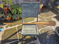 Vintage Wooden Oar Paddle 144cm 