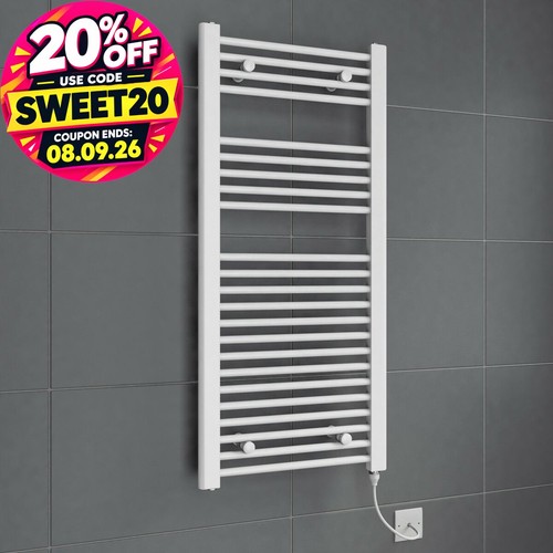 Bathroom white electric ladder - white,