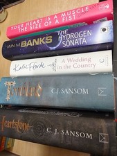 X5 Fiction / Novels Book Bundle hardcover, assorted