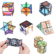 Magnetic geometric fidget cube - magnetic,