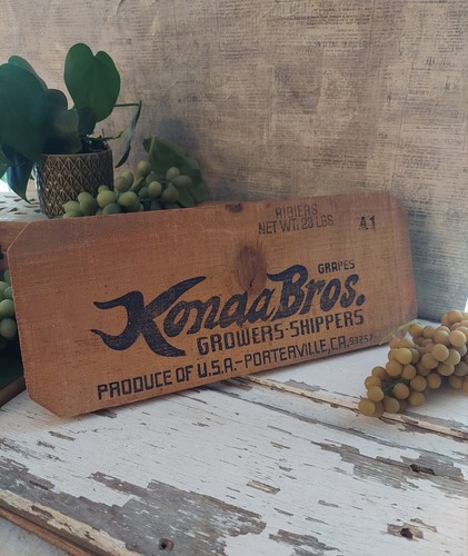 Vintage wooden crate - vintage, konda