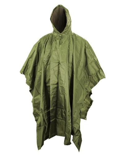 Waterproof green poncho army - waterproof,