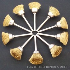 10 BRASS WIRE CUP BRUSHES