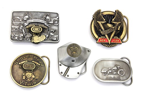 Shovelhead belt buckle - set, for
