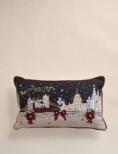 Marks and Spencer- TOWNHOUSE- BOLSTER CUSHION- Christmas- NEW