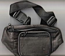 DARK BROWN LEATHER BUM / WAIST BAG - SOFT LEATHER BOTH SIDES - NEW