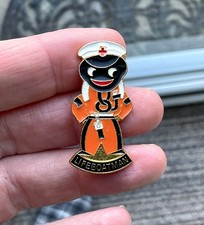 Vintage lifeboat man enamel