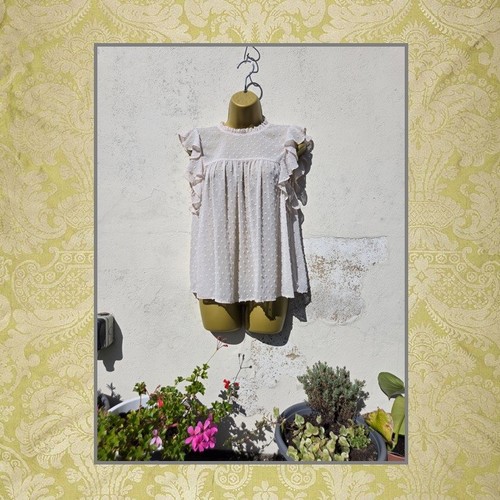 Size cream sleeveless - size,