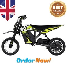 "RCB R9X Kids Electric Dirt Bike – 300W Motor, 36V Battery, 12” Tires, Speeds Up