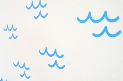Waves beach surf vinyl wall - waves,