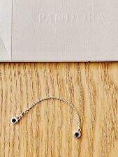 Pandor Sterling Silver Safety Chain For Thin Bracelets, Genuine,New In Package