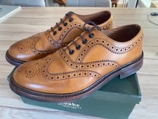 Loake Edward Brogue Tan Calf Leather, Rubber Sole UK 8.5.   RRP  £319