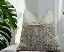 Glam. Velvet ivory Beige  cushion cover ,  Moroccan pattern 50x50cm 