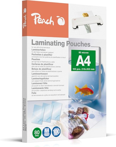 100x laminating pouches - a4, 80
