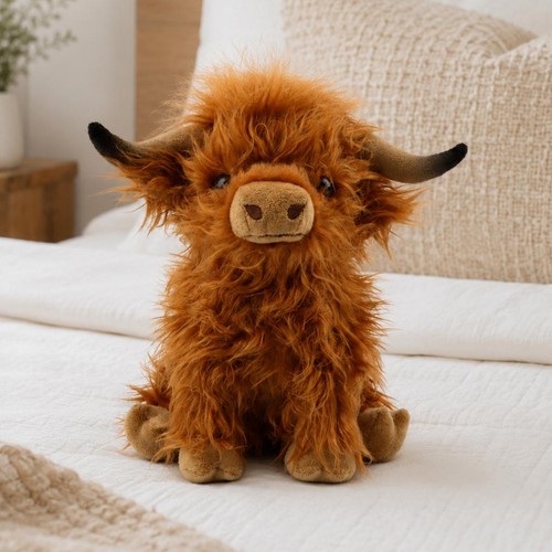Clever brown highland cow - highland,