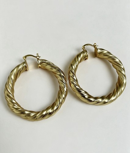 Large 50mm 18ct gold - gold, gilded