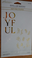 SPELLBINDERS - JOYFUL GLIMMER HOT FOIL PLATES - 2 PLATES