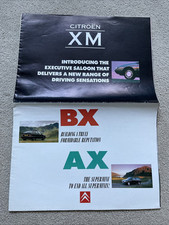 1989 CITROEN RANGE Large Format Sales Brochure - XM, AX, BX, BX Estate