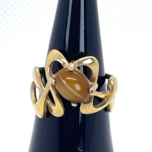 18kt hge tiger eye - 18kt,