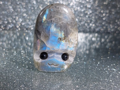 Labradorite groot carving - labradorite,