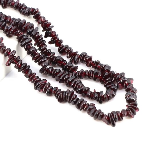 Natural stone chip beads - 16",