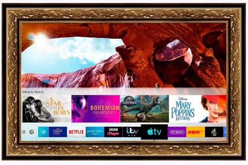 Disguise framed mirror - tv,