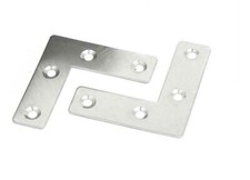 Corner Iron Support Braces 4 Corner Brackets Flat L Shaped Angle Repair Bracket