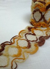 Retro Fabric Braid Trim - 8cm