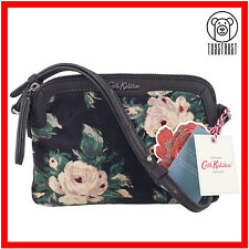Cath Kidston Mini Velvet Cross Body Bag Shoulder Floral Devonshire Rose CN62