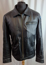 RL Real Leather Vintage Jacket Smart Casual Black Large  A3544