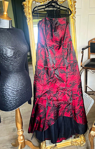 Gina bacconi long red black - bacconi, red/black