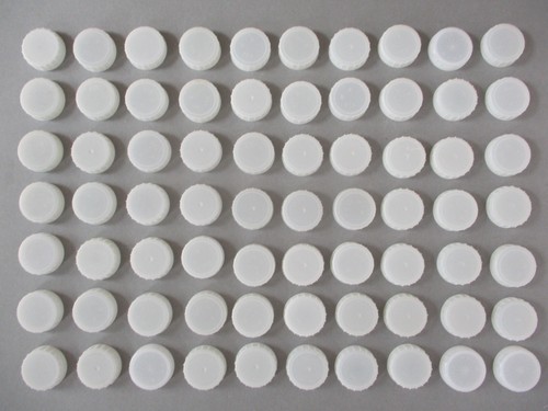 X70 white milk bottle tops - white,